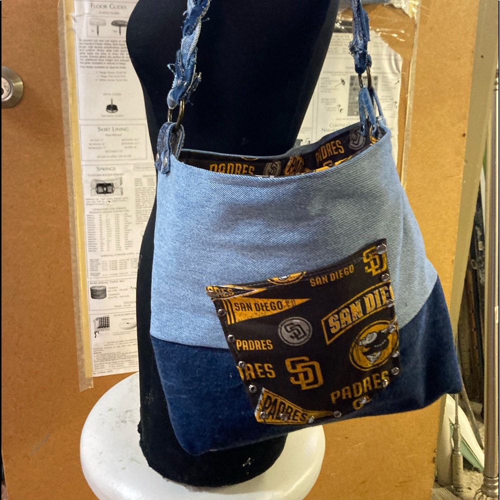 SAN DIEGO PADRES Custom Jean Purse
